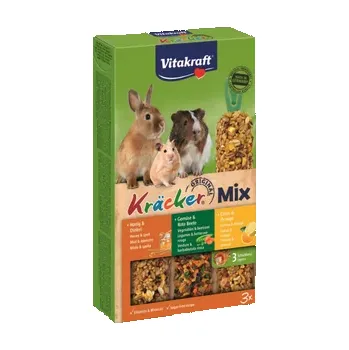 Krmivo pro ptáka Vitakraft Kräcker Mix hlodavci –⁠⁠⁠⁠⁠⁠ citrus, zelenina a med 3x56g poškozený obal