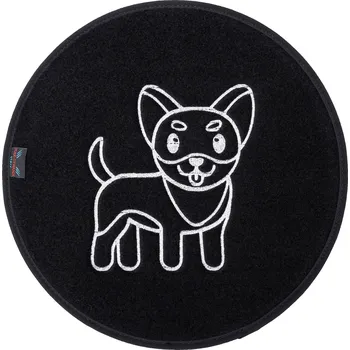 Miska pro psa Podložka pod misku Max-Dywanik textilní černá 37x37 cm