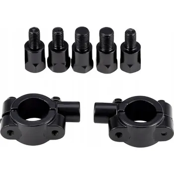 Zrcátko pro motocykl 2 X DRŽÁK ZRCÁTKA OBJÍMKA M10 M8 REDUKCE SKÚTR MOTOCYKL ČTYŘKOLKA