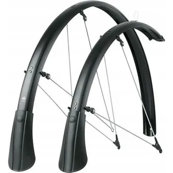 Blatník na kolo Sada blatníků SKS BLUEMELS MATT 28" 53mm černé + vzpěry