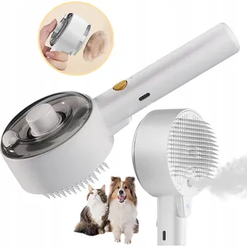 Kosmetika pro psa PARNÍ KARTÁČ PRO KOČKY PSY ZVÍŘATA ANTIBAKTERIÁLNÍ PRO PÉČI O SRST