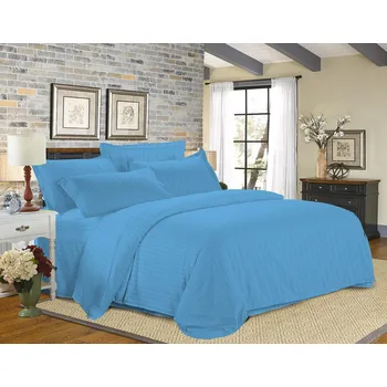 Hotelové povlečení z mikrovlákna JASMINE PURE světle modré - proužek 2 cm Rozměr povlečení: 70 x 90 cm | 140 x 200 cm, 140x200 / 70x90 cm