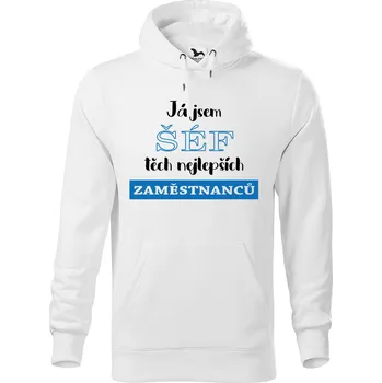 Pánská mikina DOBRÝ TRIKO Pánská mikina s potiskem Šéf zaměstnanců Velikost pánské mikiny: S, Barva: Bílá