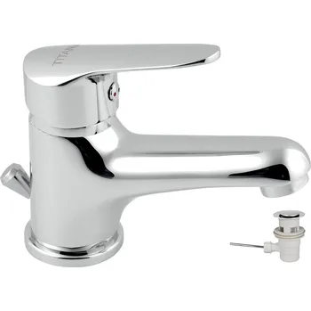 Umyvadlová baterie s výpustí Titania IRIS New chrom