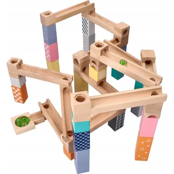 Dřevěná hračka AdamToys Kuličková dráha Dřevěný labyrint