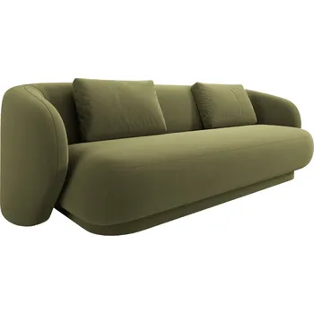 Pohovka Cosmopolitan Design Zelená sametová trojmístná pohovka Camden 204 cm