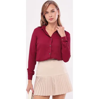 Dámská košile Dámská košile armonika armonika tmavě červená | červená 2243682