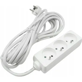 Napájecí kabel Prodlužovací Kabel Ecolight 5 m 3 ks bílá