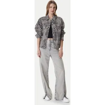 Dámská větrovka Vero Moda Jeansová bunda Tessa 10329961 Šedá Oversize M