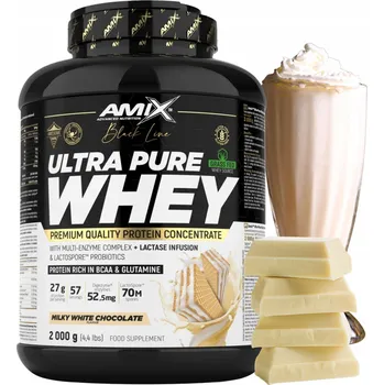 Protein Syrovátkový Koncentrát syrovátkového WPC Pure Whey Digezyme Bílá Čokoláda 2000 g