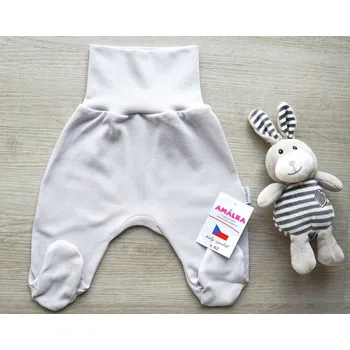 Kojenecké oblečení AMÁLKA Bavlněné, kojenecké polodupačky, šedé Velikost: 86