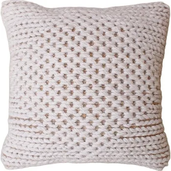 Polštář Raavi Polštář SEBAKWE z pravé vlny a juty, 45 × 45 cm