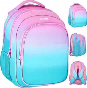 Školní batoh Vícekomorový Školní batoh batoh batohy Starpak pro základní školy, fialový, modrý