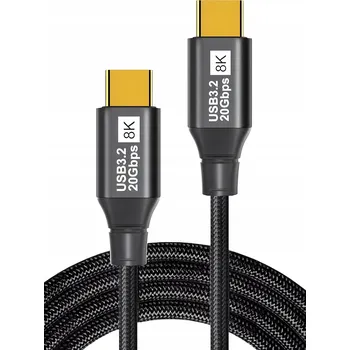 Datový kabel Kabel PAWONIK USB typ C - USB typ C 1 m černý