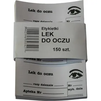 Speciální papír Samolepicí lékárenské etikety LÉK DO OCZU X 150 kusů