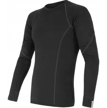 Pánské tričko Sensor Tričko Merino Wool Active pánské s dlouhým rukávem černé 3XL