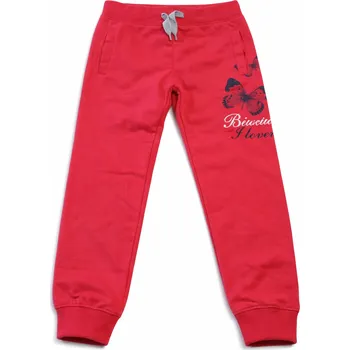 xcena Dívčí bavlněné tepláky s motýlkem Velikost: 6 roků