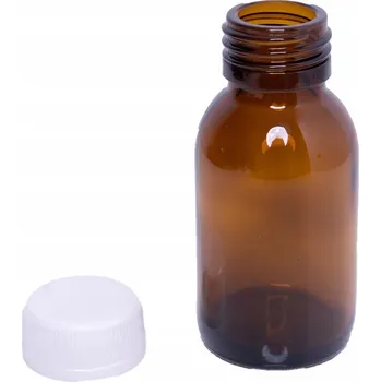 Sklenice Lékárenská skleněná lahvička oranžová 40 ml