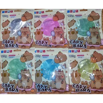 Modelovací hmota Modelovací hmota směs barev kapybara třpytky Pěnová Plastelína