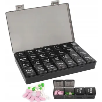 Dávkovač léků Organizér na léky 1 přihrádka na den