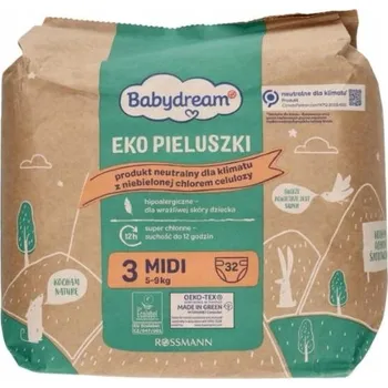 Plenkové kalhoty Babydream Midi 3 ekologické pleny 5-9 kg