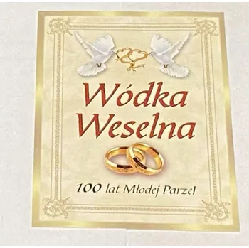 Speciální papír Samolepicí etikety na alkohol, svatební vodku, 25 Ks, motiv Holubice, č. 6