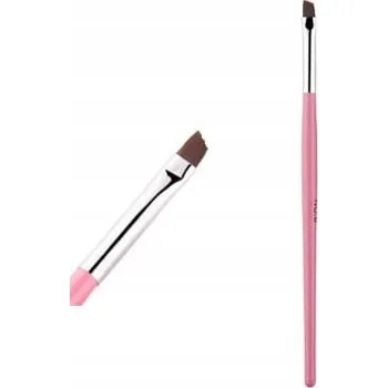 Kosmetický štětec Štětec plochý zkosený na gel, hybrid #8 RŮŽOVÝ