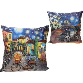 Polštář Carmani, polštář s výplní/posuvníkem 50x50 cm - Inspirovaný VAN GOGH