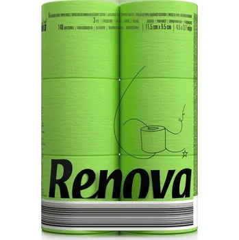 Toaletní papír Vlhčený toaletní papír Renova 6 ks