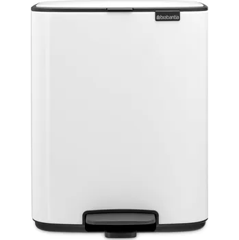 Odpadkový koš Brabantia, Odpadkový koš pedálový Bo, 12 l, bílý - Formadore