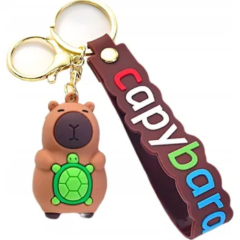 PLYŠOVÁ HRAČKA PŘÍVĚSEK NA KLÍČE PŘÍVĚSEK KAPYBARA PLYŠOVÝ PŘÍVĚSEK NA BATOH NA KLÍČE