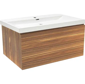 Nábytek Koupelnová skříňka s umyvadlem Naturel Elsa 79x35x45,5 cm eben mat ELSA80EBU4