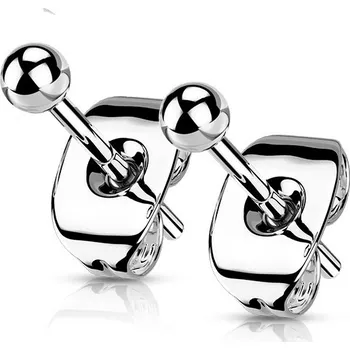 Náušnice Šperky4U Titanové náušnice kuličky 3 mm - KM2015-03