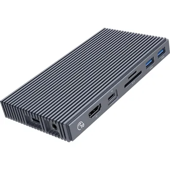 Dokovací stanice Orico s pouzdrem M.2 NVMe, aktivní PD 100 W, HDMI 2.0, zvuk, RJ-45, čtečka karet