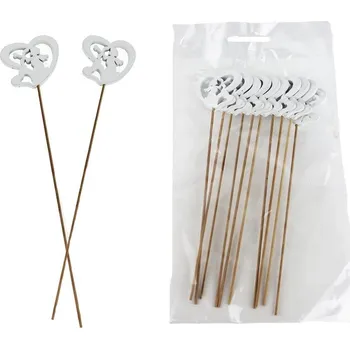 Zápich srdce, 10 ks D6672