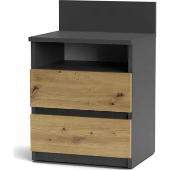 Noční stolek Noční stolek Traden SM1 antracit/dub artisan 32x40x59 cm