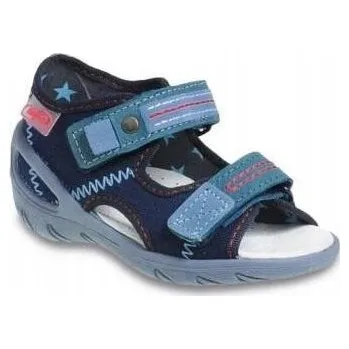 Chlapecké sandály Befado dětské sandály textilní modré velikost 21