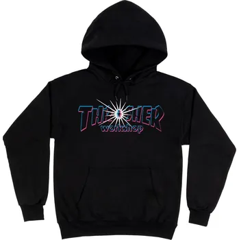 Oblečení a móda thrasher Pánská mikina aws nova hood black