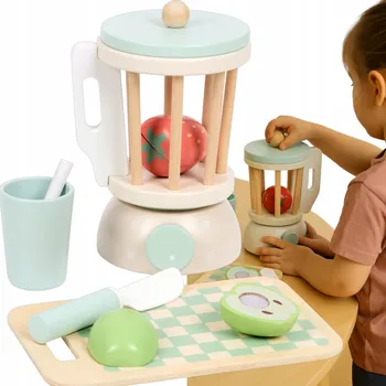 Dřevěná hračka Dřevěný mixér Mini Matters, 11 dílů