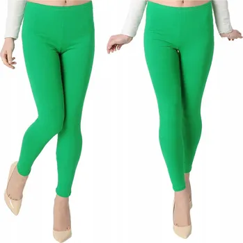 Dámské legíny Dámské dlouhé legíny Legíny LAEMI 461 Zelené XXL