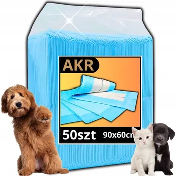 toaleta pro psa HYGIENICKÉ PODLOŽKY 90x60 PRO ZVÍŘATA PSA VELKÉ 60x90 ABSORPČNÍ PODLOŽKY 50 KS