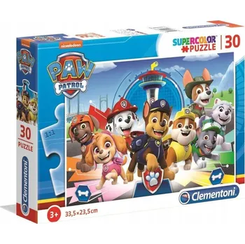 autíčko Puzzle Tlapková patrola 30 dílků 20263 Clementoni Super Color 3+
