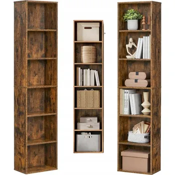 Knihovna Regál Vasagle 40 cm x 179 cm x 24 cm, odstíny hnědé