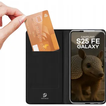 Pouzdro na mobilní telefon Flipové pouzdro Dux Ducis pro Samsung Galaxy S25 FE, černé