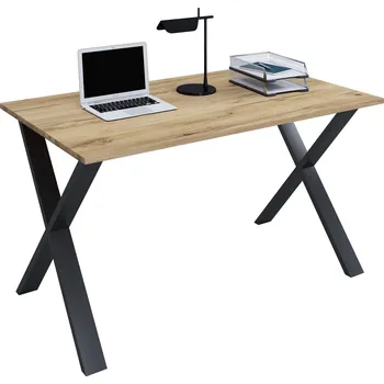 Psací stůl VCM Stůl Lona 110x80 X-nohy, dub medový 486906