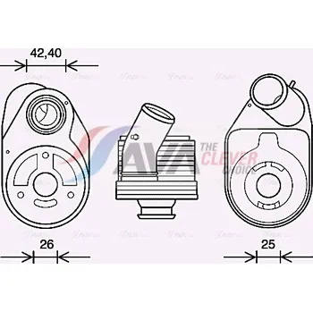 Chladič motoru Olejový chladič, motorový olej FAST FT48954