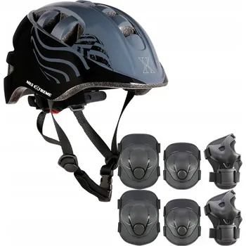 Cyklistická přilba Sada chráničů a helma Nils Extreme MTW08 + H110 XS