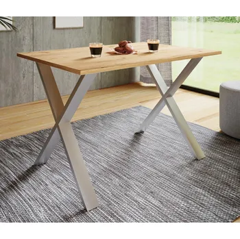 Jídelní stůl VCM Jídelní stůl Xona 110x80 X-nohy, dub medový 486479