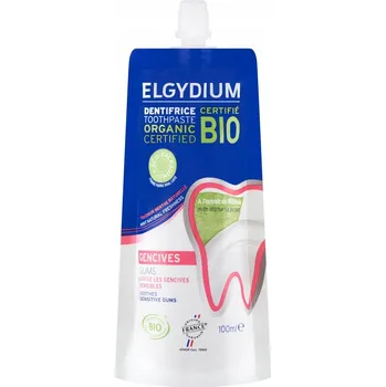 zubní pasta Elgydium Bio Gums organická zubní pasta na podrážděné dásně 100 ml