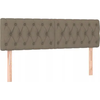 Čelo postele s nastavitelnou výškou, tmavě hnědá, 144x7x78/88 cm